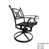 Luxury Santorini Bistro Table  with Swivel Chair Set by Landgrave