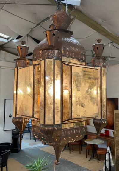Moroccan Lantern | Antiqued mirror