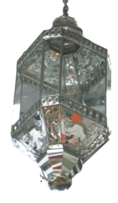 Lantern Fanta 70cmH * 30cm  Silver