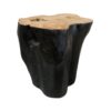 Organic shaped Stump Side table – Natural and Black