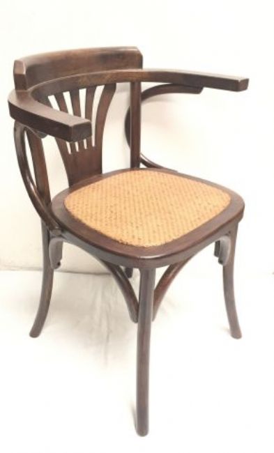 Prince of Wales Chair w/rattan seat chocolate with