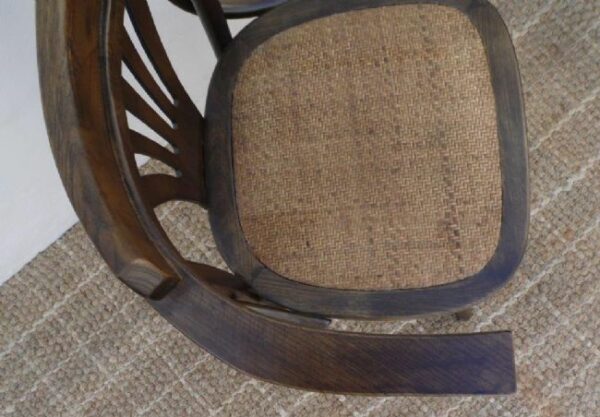 Prince of Wales Chair w/rattan seat chocolate with