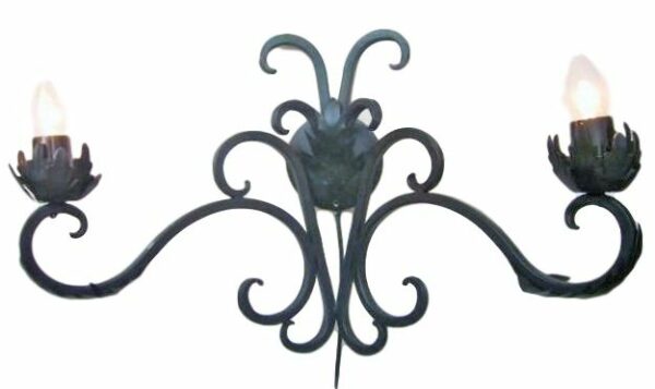 Candelabra Hojas  640 x 400 x 240mm wired