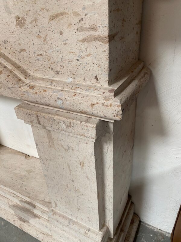 Solid Canterra Stone Hand carved Fireplace Surround