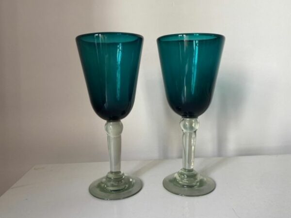 Wine Glass Vino Blanca 23cm Teal