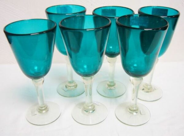 Wine Glass Vino Blanca 23cm Teal