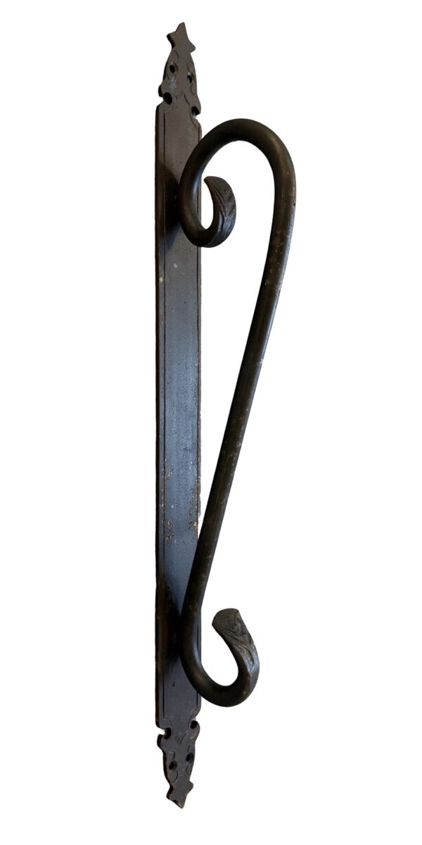 XL Black Iron Handforged Door Handle