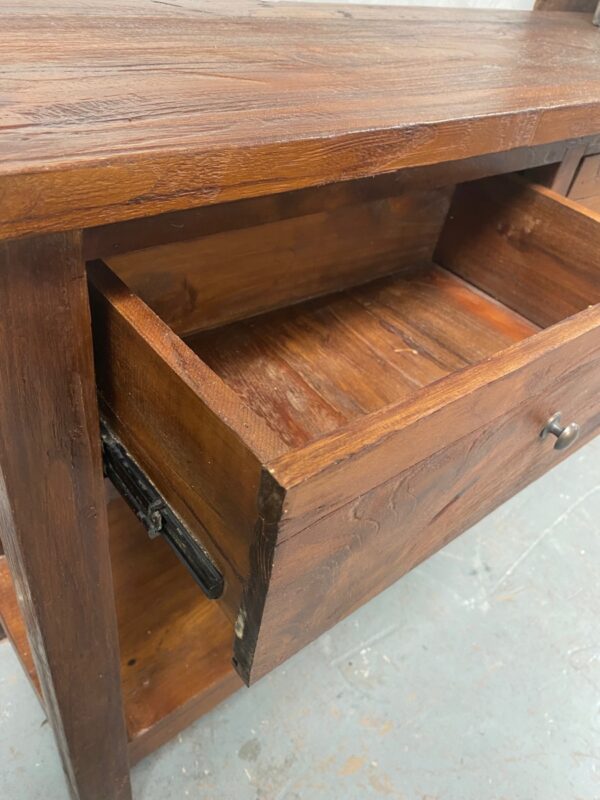 Marcela Console Rustic Finish 3 drawer