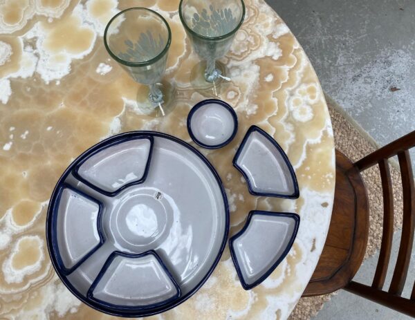 Handmade Tapa’s Platter – Blue & White