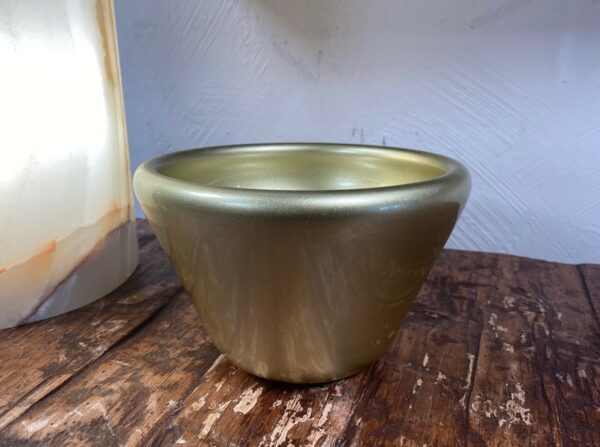 Conical Bowl Metallic Old Gold