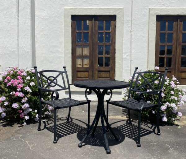Luxury Santorini Bistro Table and Dining Chair Set  | by Landgrave