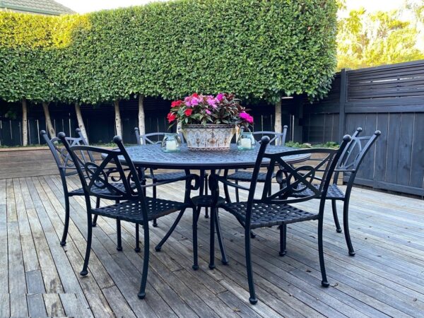Luxury Santorini 6 Seater Dining Table Set –  by Landgrave