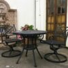 Luxury Santorini Bistro Table  with Swivel Chair Set by Landgrave