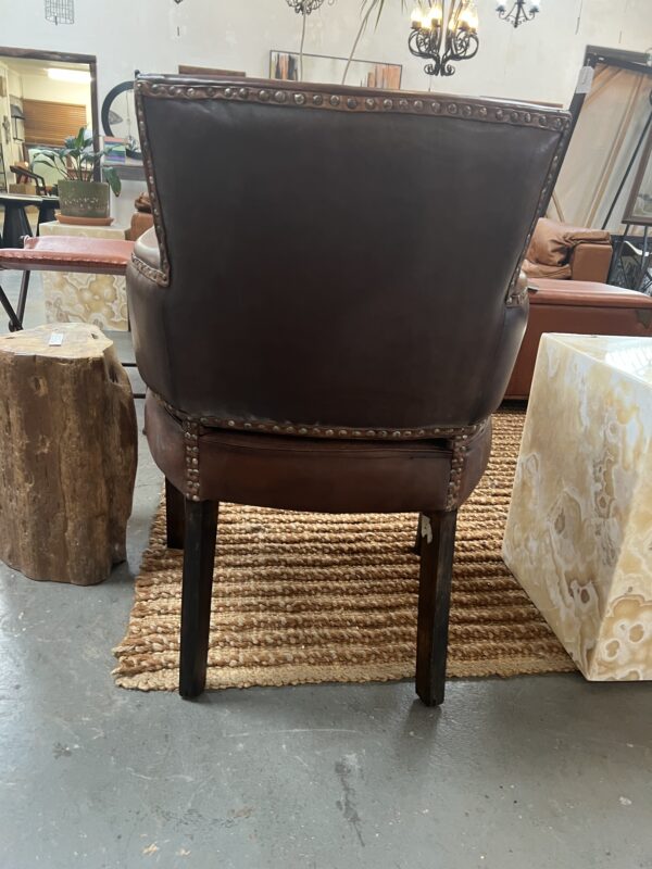 Bilbao Chair Leather with Cowhide patchwork seat