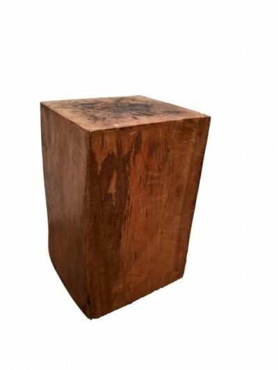 Tamarind Block Occassional Table 36cm sq. x 55cm