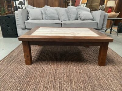 Old Teak Coffee Table whitewash  1.2*.9