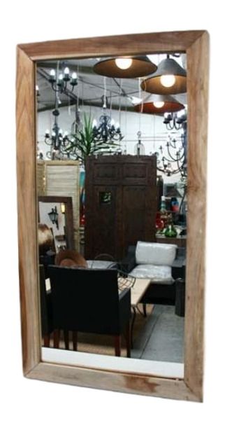Wood Frame with Mirror Natural