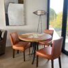 Bilboa Dining Chair No Arms Tan Leather