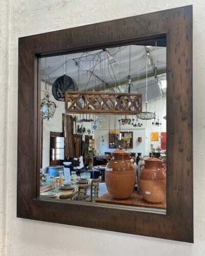 Luis metal Framed Mirror .95*.85*.07 Copper finish