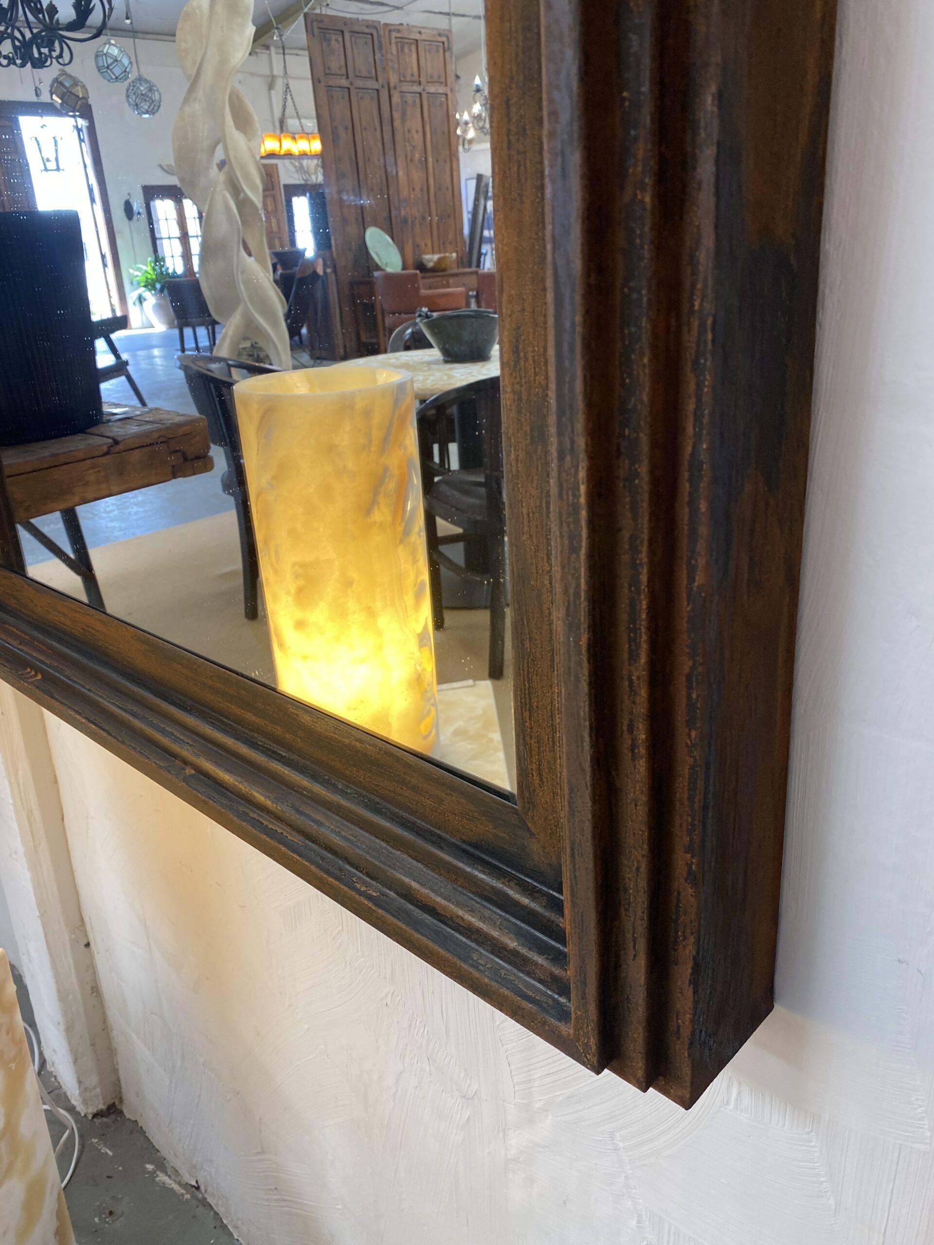 Logan Metal Framed Mirror "Rusted" - Image 2