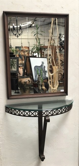 Logan Metal framed Mirror 90*70 Copper finish