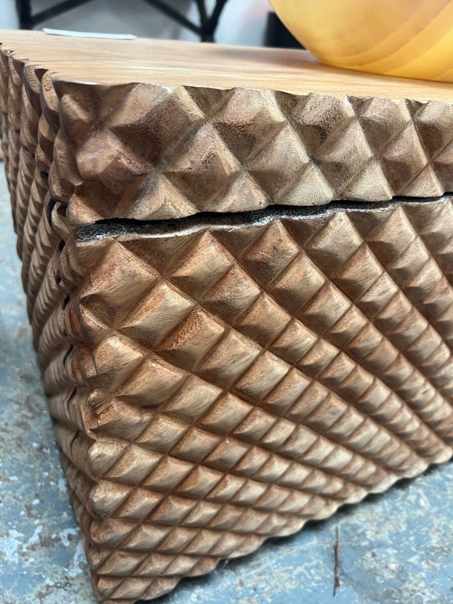 Luggage Rack/Bed End Solid Wood 1.5*.4*.47 Natural