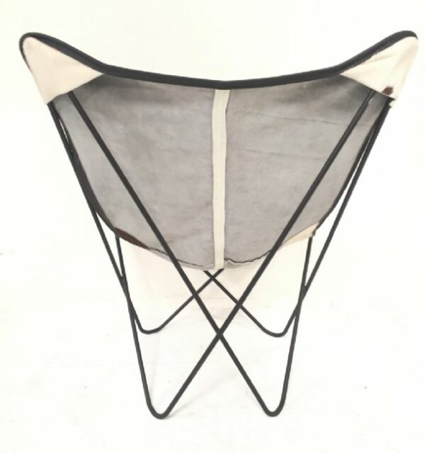 Butterfly Chair | Brown-White Cowhide