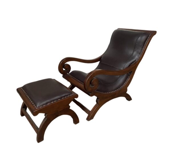 Spanish Easy Chair with Footstool