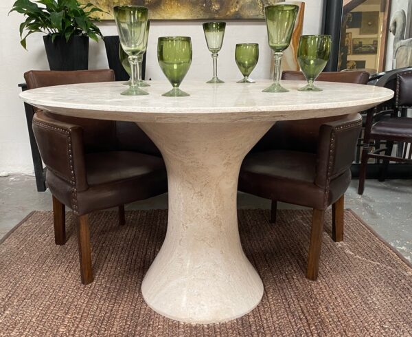 Apartmento Round Dining Table 1.2m Travertino