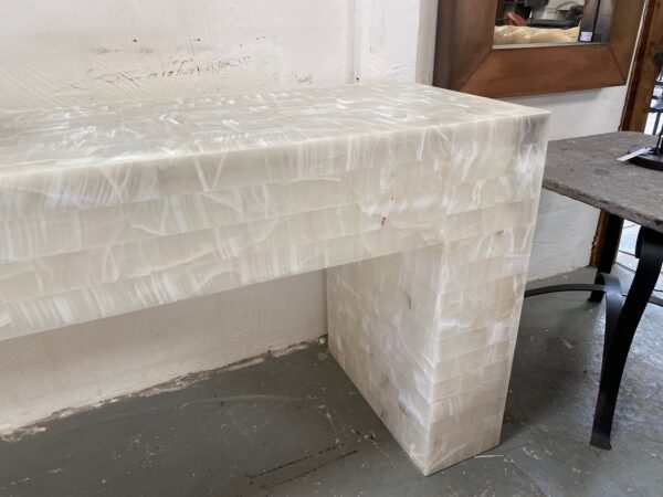 Consola Marqueteria Onyx Marble