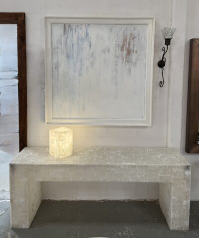 Consola Marquetry – Crystalline Onyx Marble