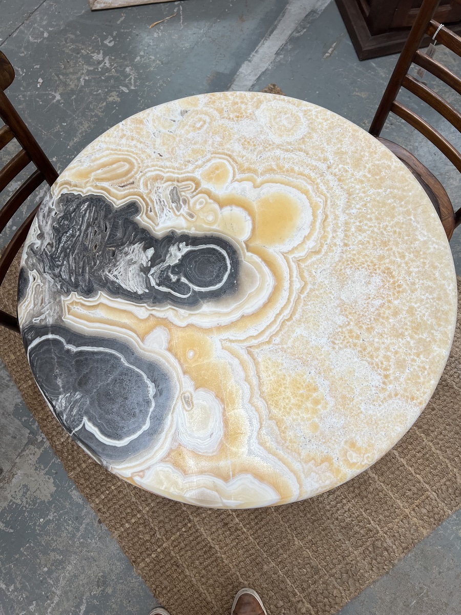 Onyx Marble Bistro Dining Table – Luxury living