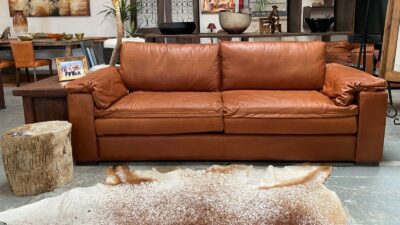Park Sofa 2.4m Full Grain Leather Tan