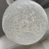 Handblown Pendant Spheres | White Confetti