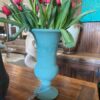 San Germaine Pedestal Urn – Teal