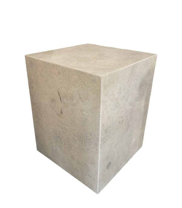 Travertine Side table Cube – Natural