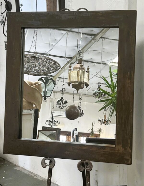 Luis Metal Framed Mirror Rusted. 95*85cm