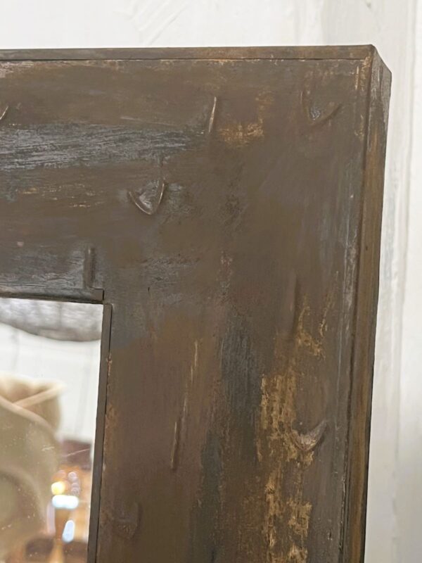 Luis Metal Framed Mirror Rusted. 95*85cm