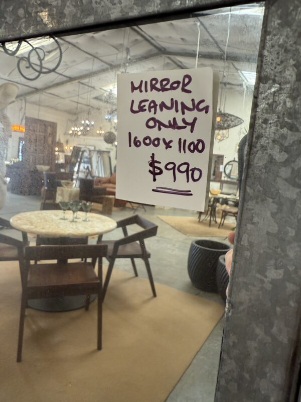 Woven Lattice Mirror – Pewter Finish