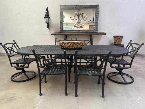Santorini Oval Feasting Dining Table Set 6 Chairs | by Landgrave