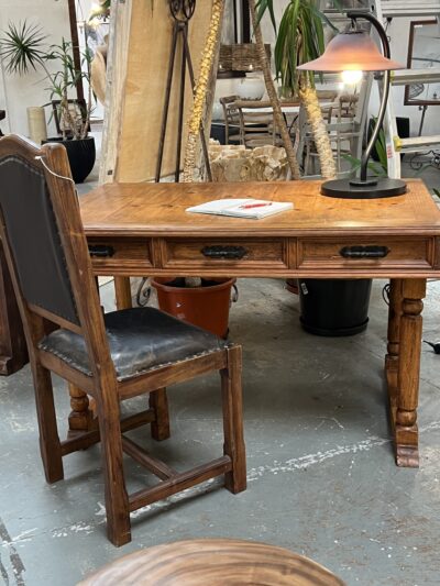 Desk- Wormwood 3 drawer  1.3*.9*.79h